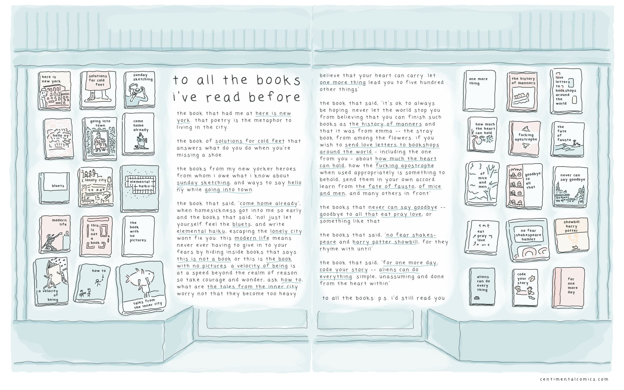 to all the books i've read before