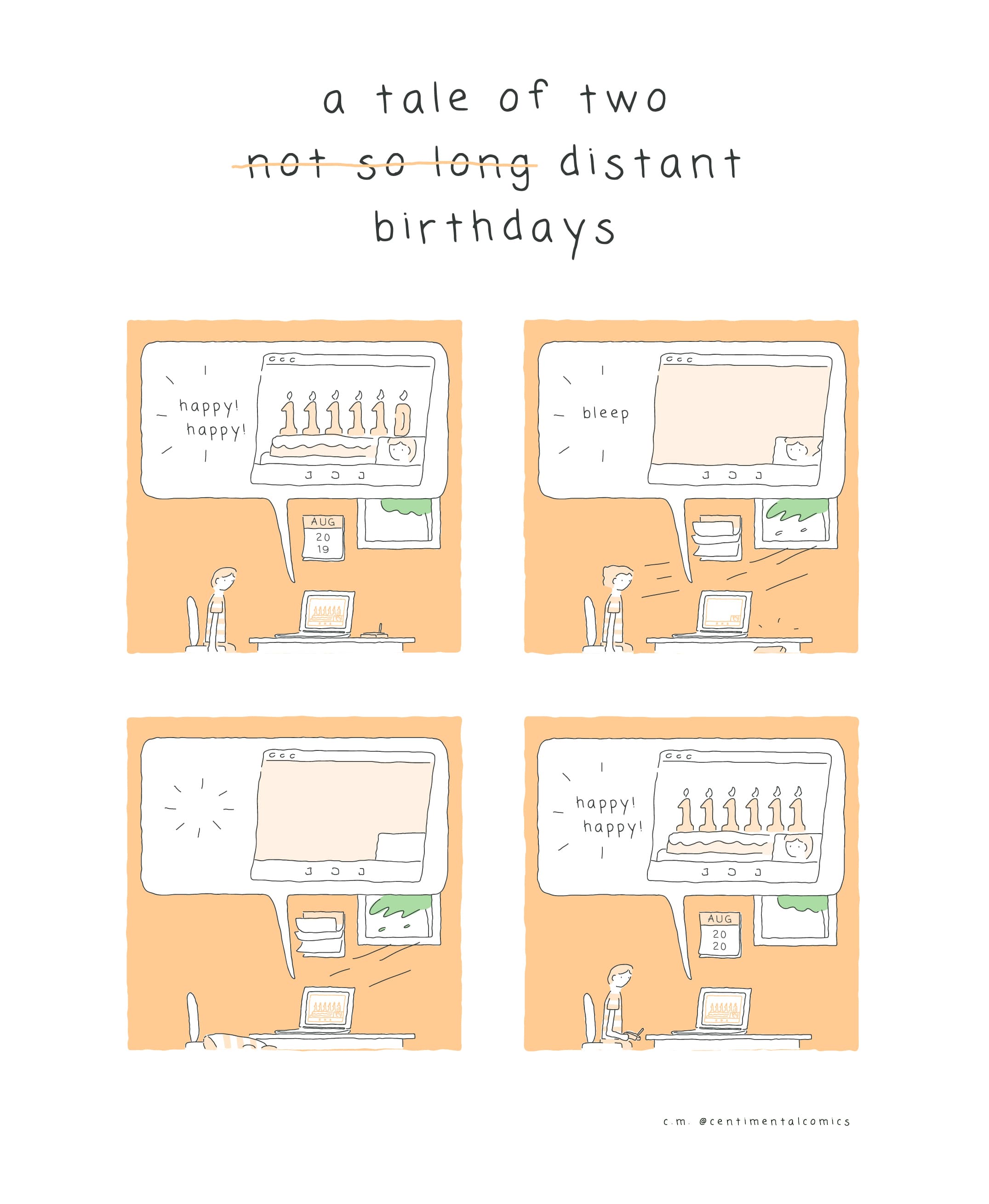 a tale of two (not so long) distant birthdays