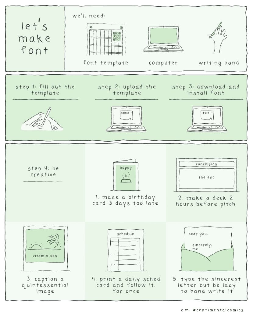 let's make font